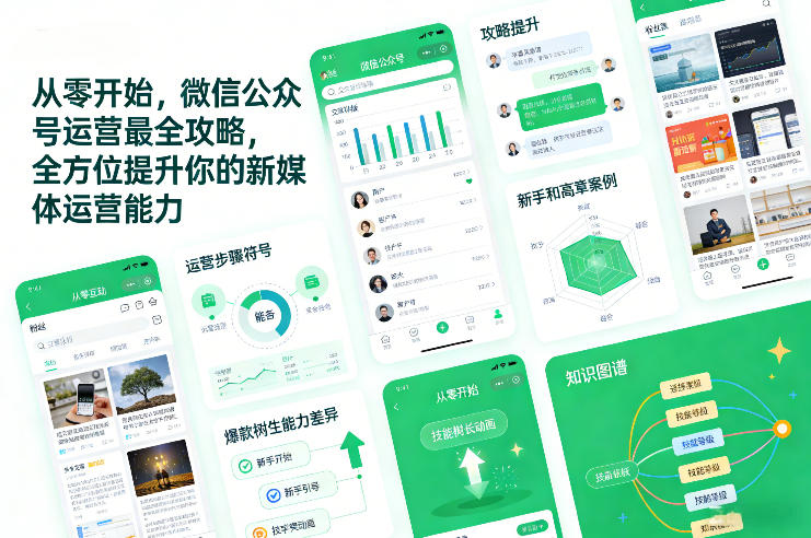 从零开始，微信公众号运营最全攻略，全方位提升你的新媒体运营能力-小酒源码