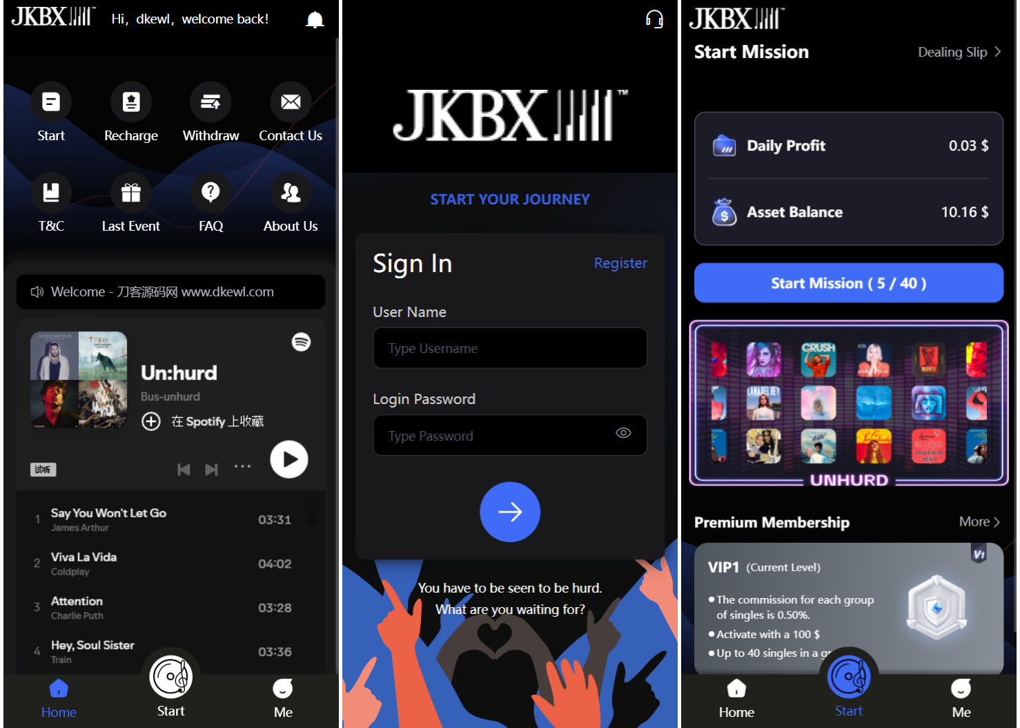 JKBX海外音乐抢单系统源码 Thinkphp框架 附教程-小酒源码