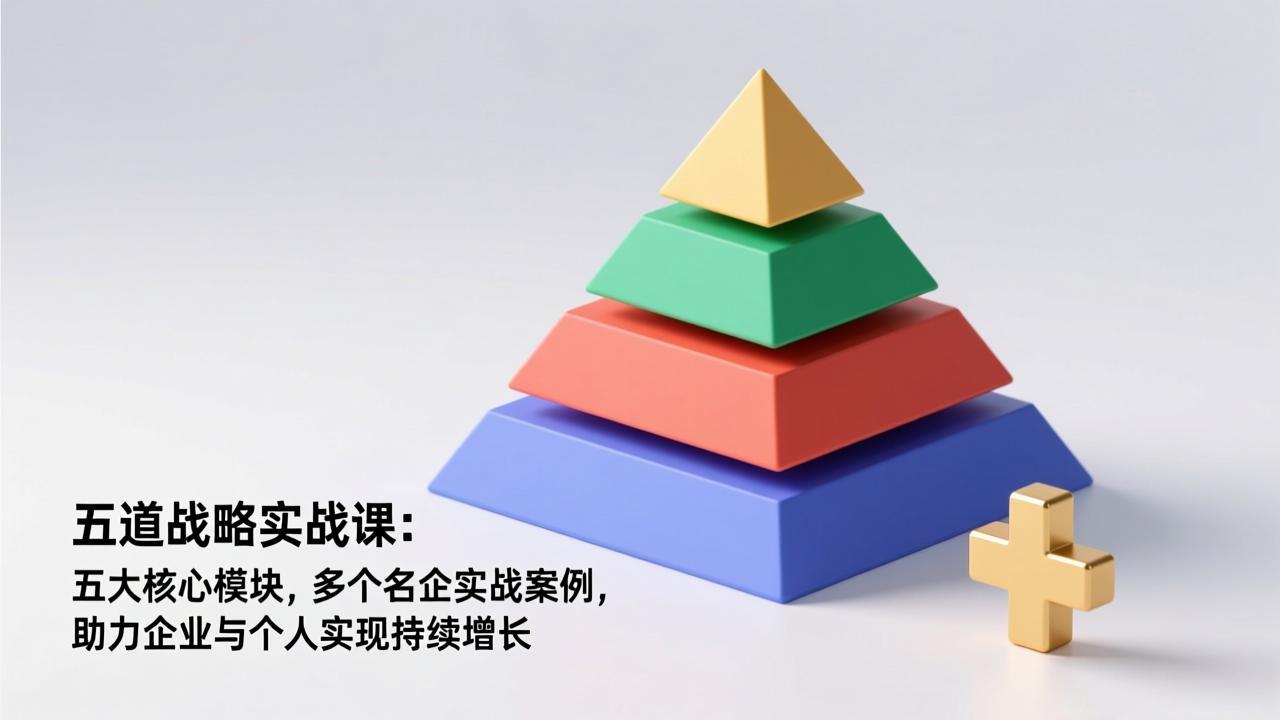 五道战略实战课：五大核心模块，多个名企实战案例，助力企业与个人实现持续增长-小酒源码