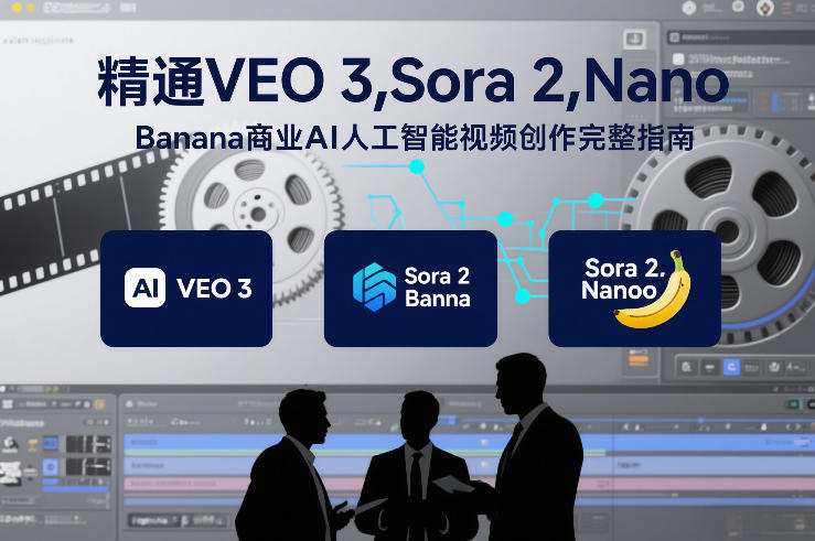 精通VEO 3，Sora 2，Nano Banana商业AI人工智能视频创作完整指南-小酒源码