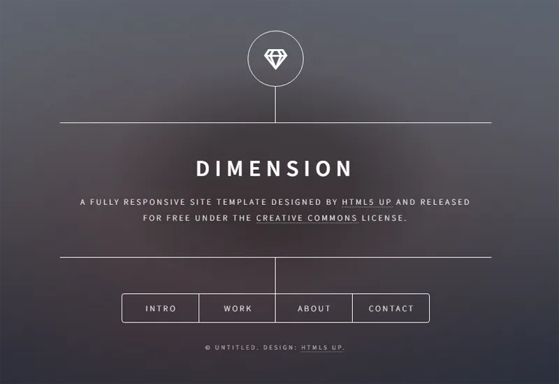 HTML纯静态深灰色英文个人主页网站源码-小酒源码